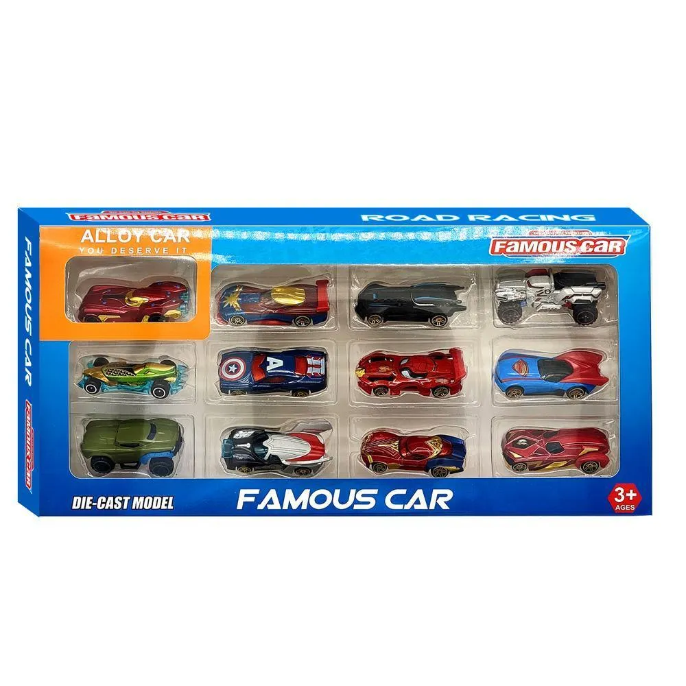 12 Pcs Die Cast Car Set