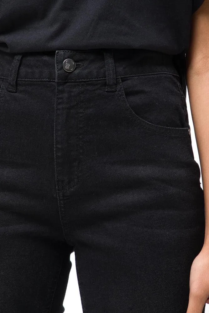 5 Pocket Skinny Denim Jeans Black