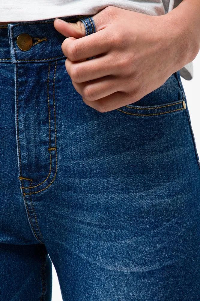 5 Pocket Skinny Denim Jeans Blue