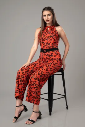 Abstract Jumpsuit for Women