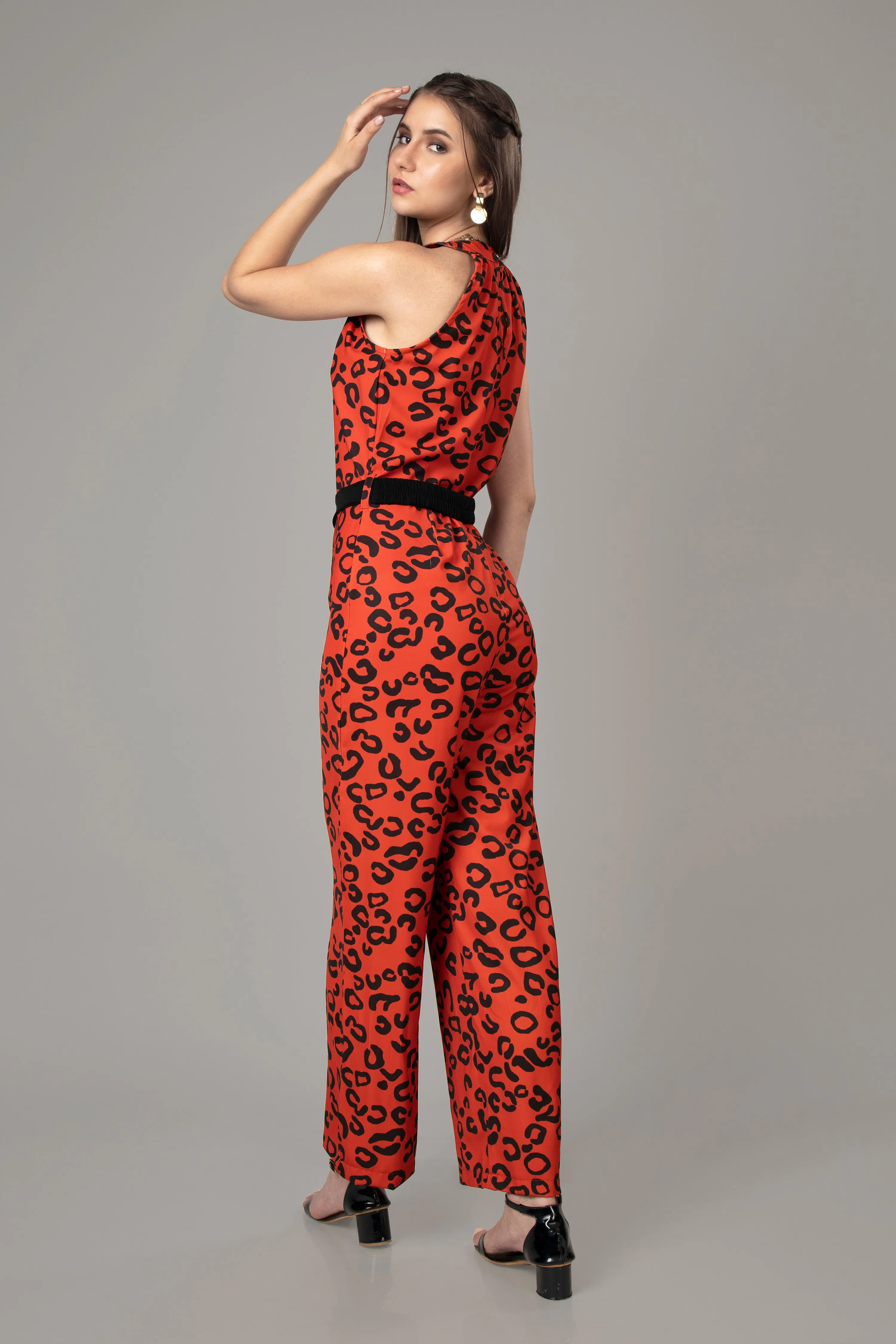 Abstract Jumpsuit for Women