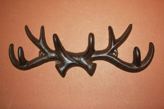 Antler Home Decor, Antler Coat Hat Hook, Antler Wall Hook, Deer Hunter Decor,Dear Lease Decor,Mudroom Coat Hook,Free Shipping, W-36