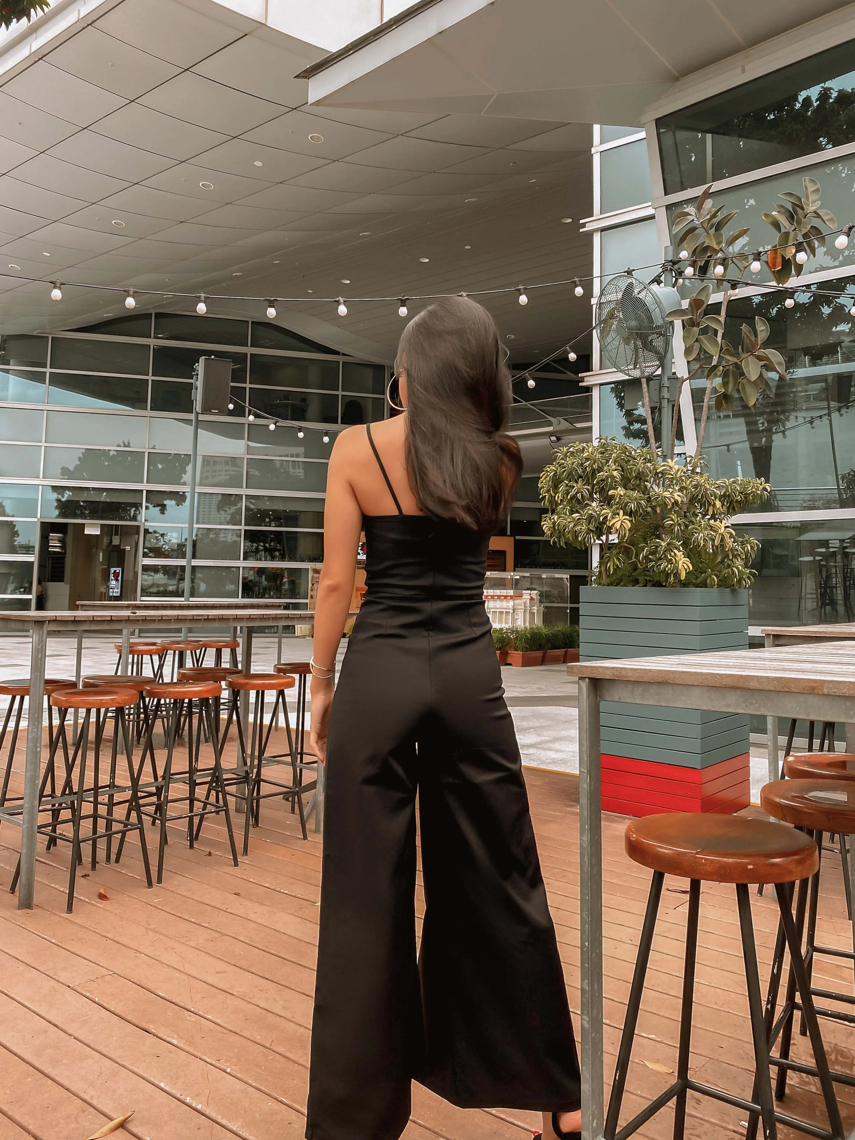 Artel Flared Leg Jumpsuit in Black