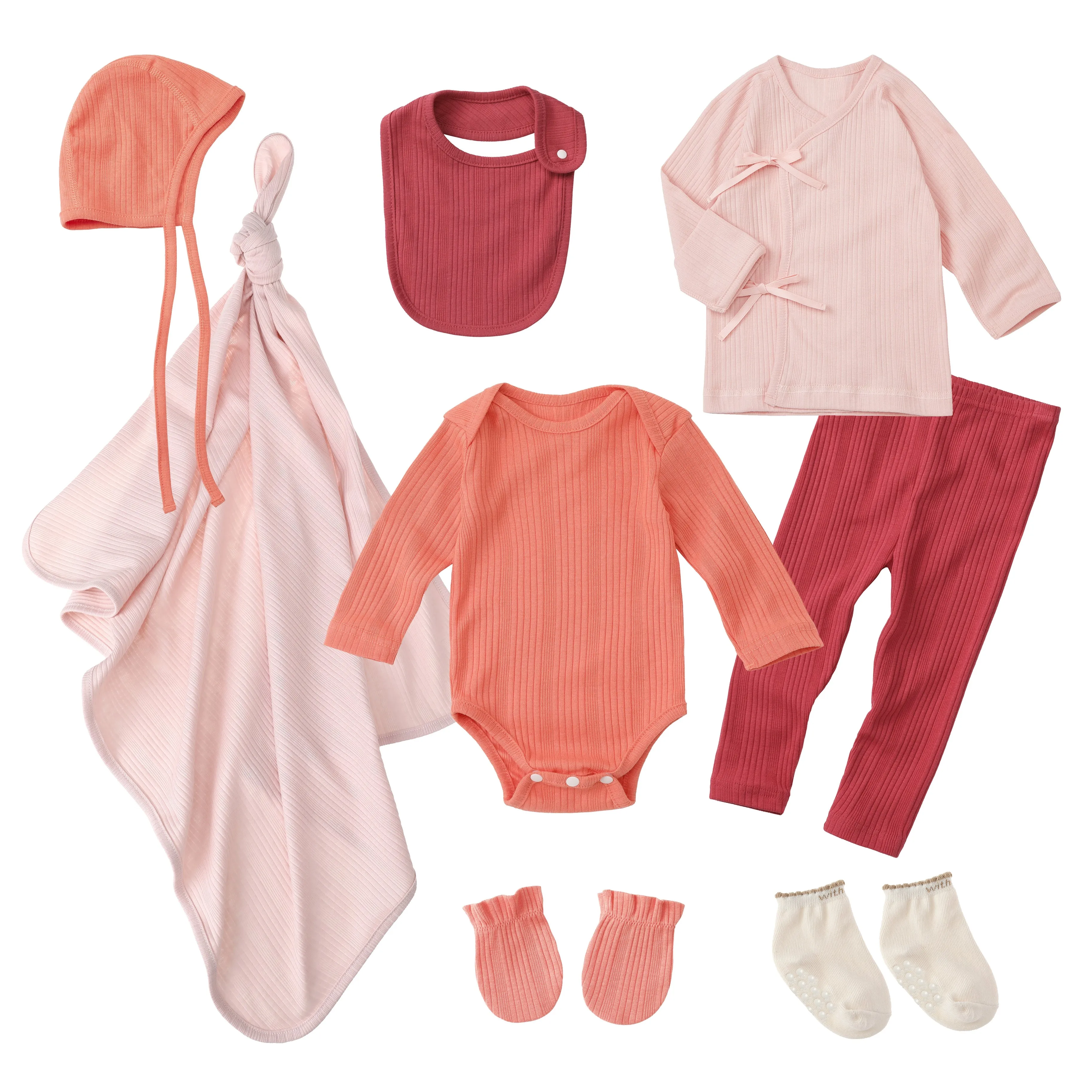 Baby Layette Set - Baby Pink