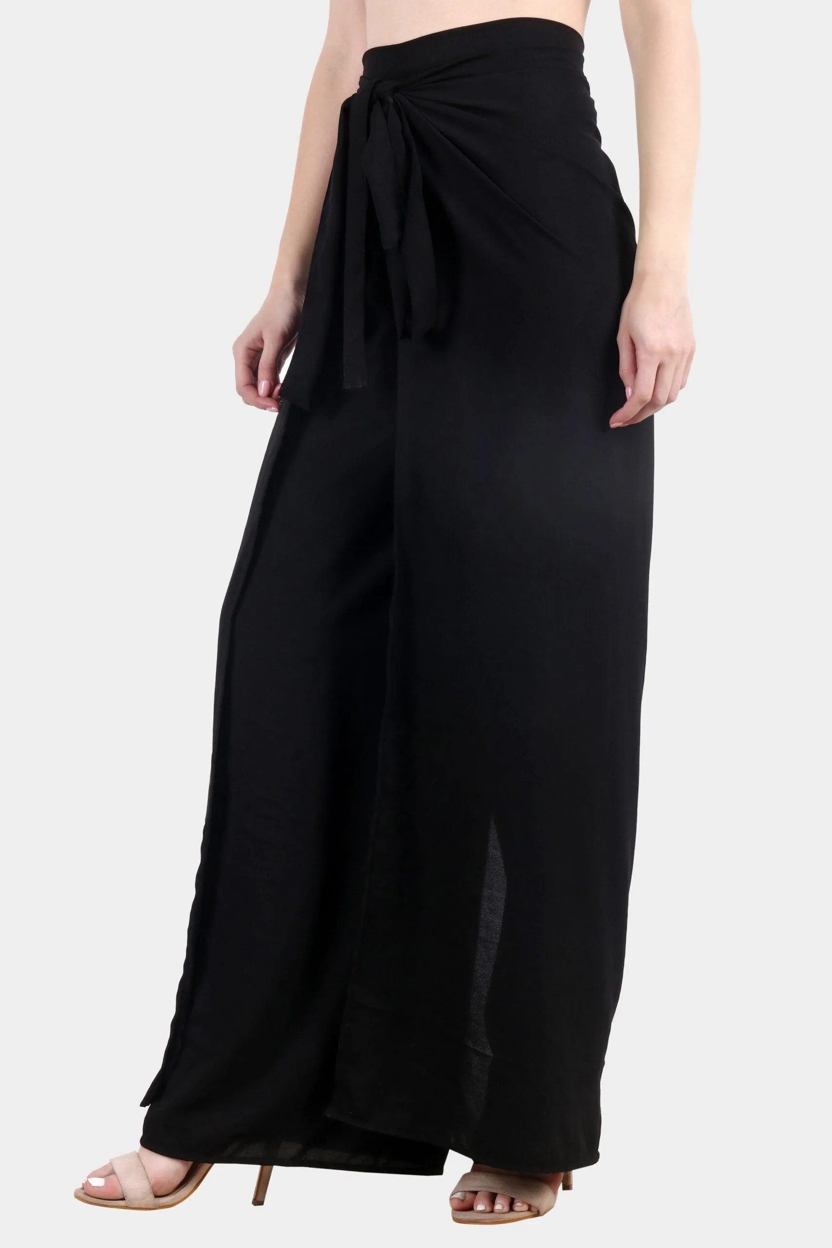 Black Solid Multiwear Jumpsuit/Pant