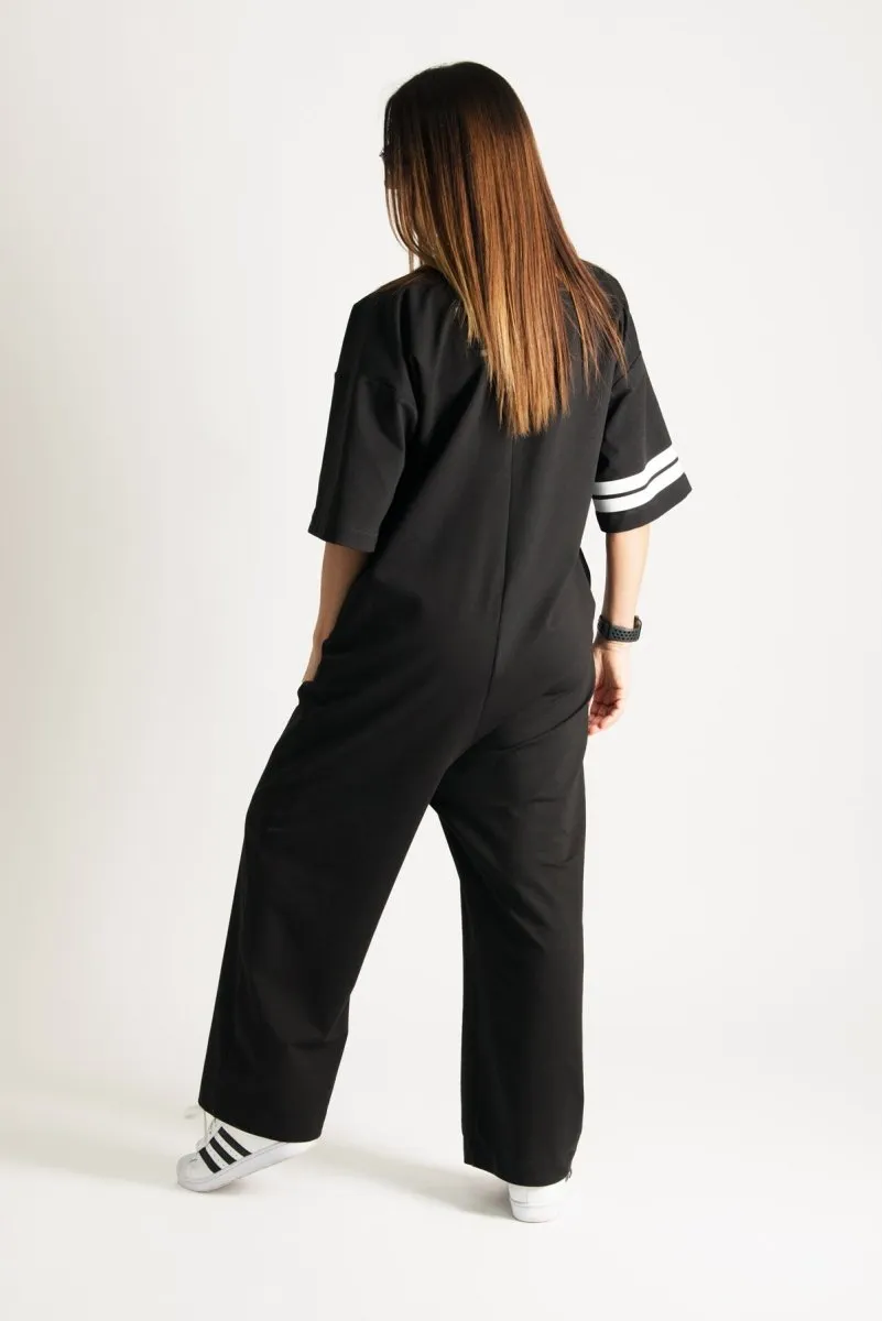 Black Wide Jumpsuit  ADRIANA