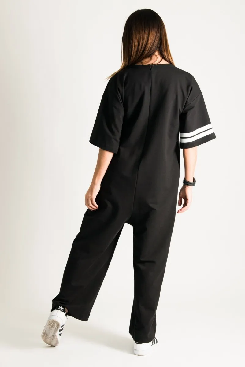 Black Wide Jumpsuit  ADRIANA