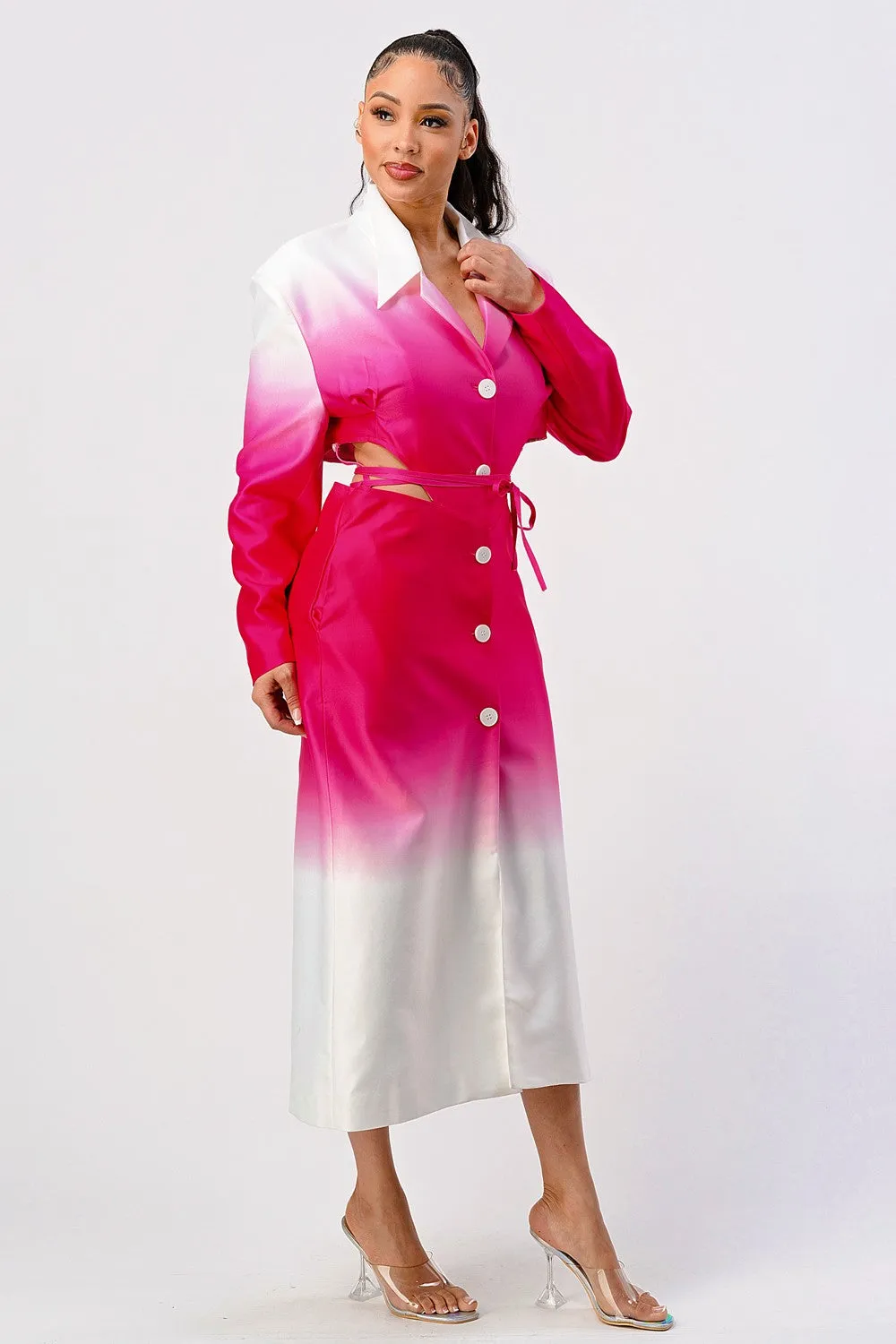 Bold and Beautiful: Ombre Trench Dress