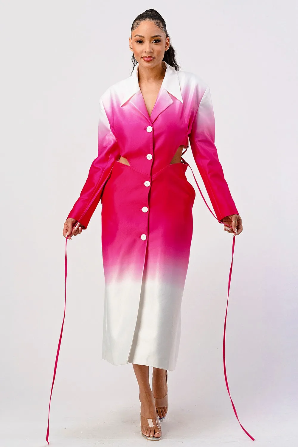 Bold and Beautiful: Ombre Trench Dress