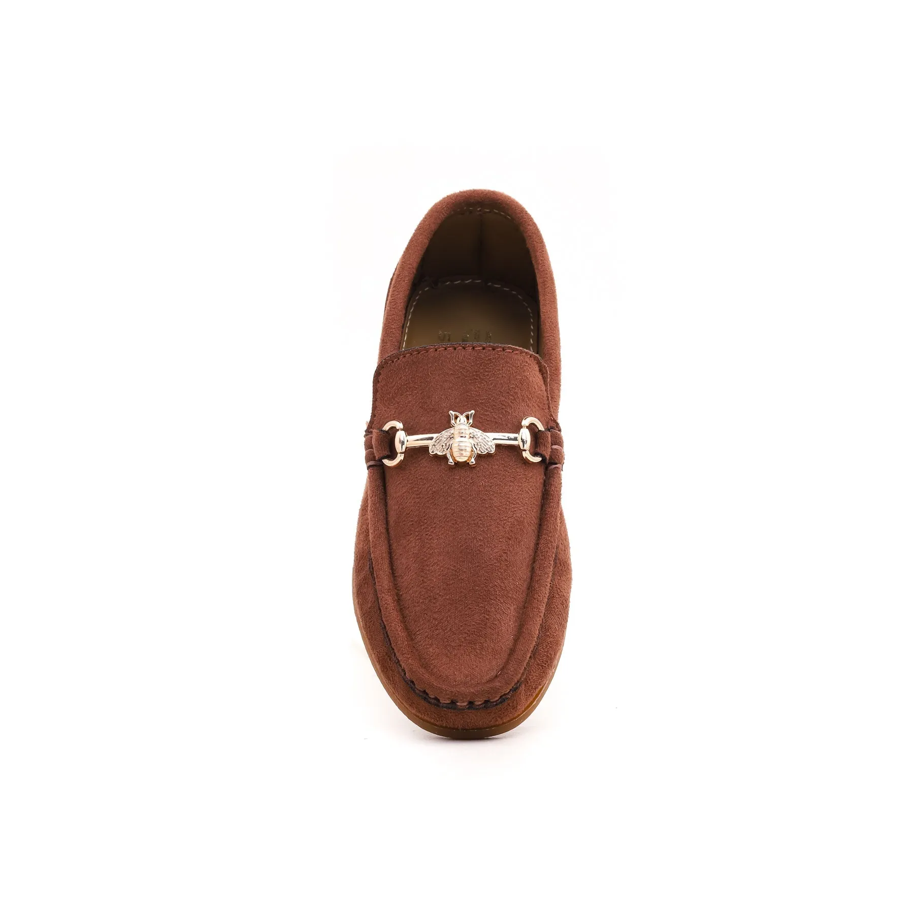 Boys Brown Formal Moccasin KD0378