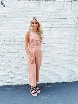 Bronzed Beauty Twill Jumpsuit