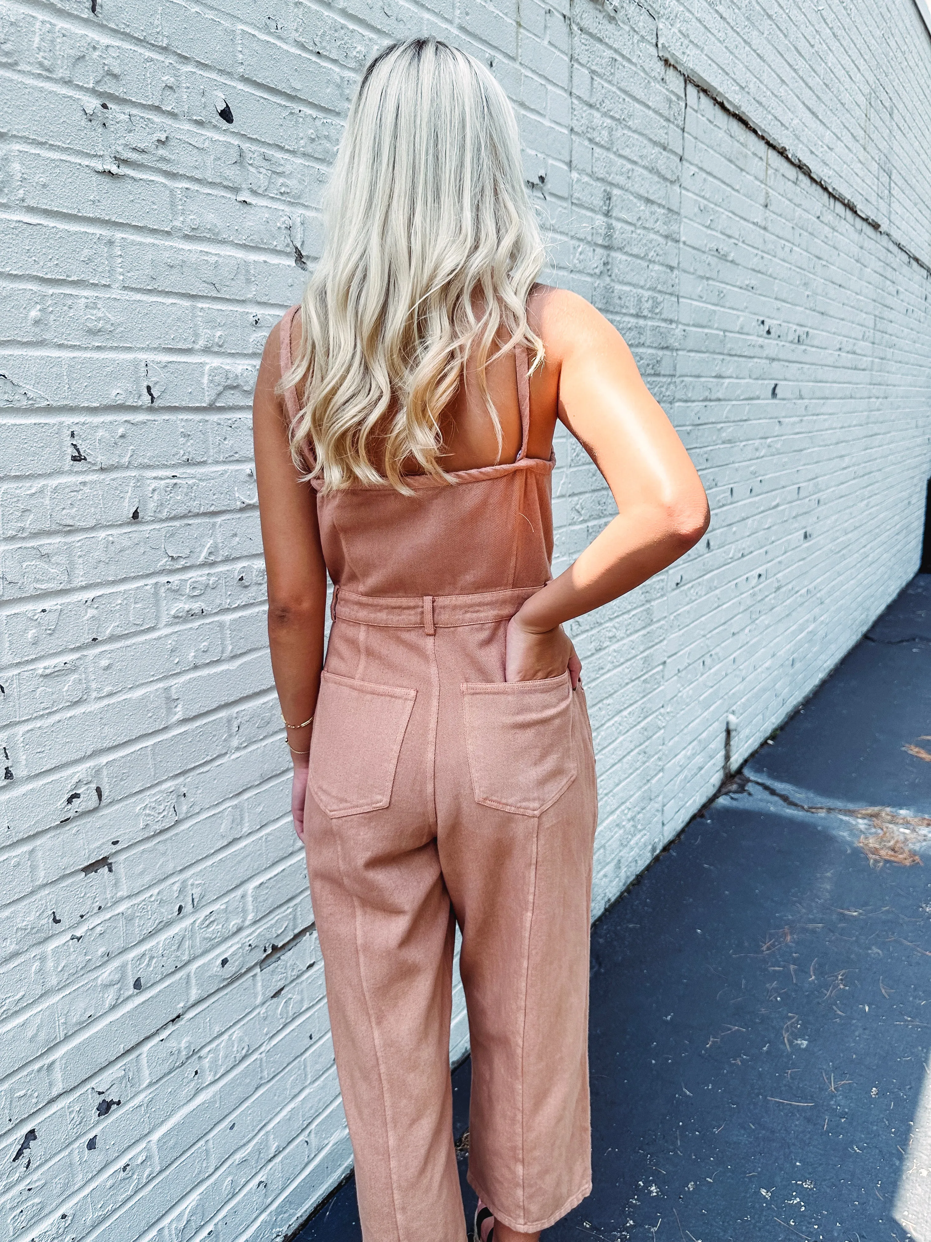 Bronzed Beauty Twill Jumpsuit