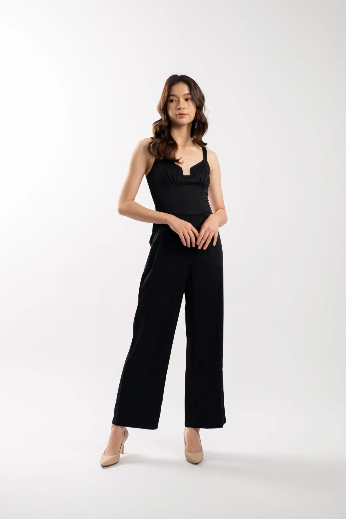 Cassidy Straight Leg Jumpsuit (Black)