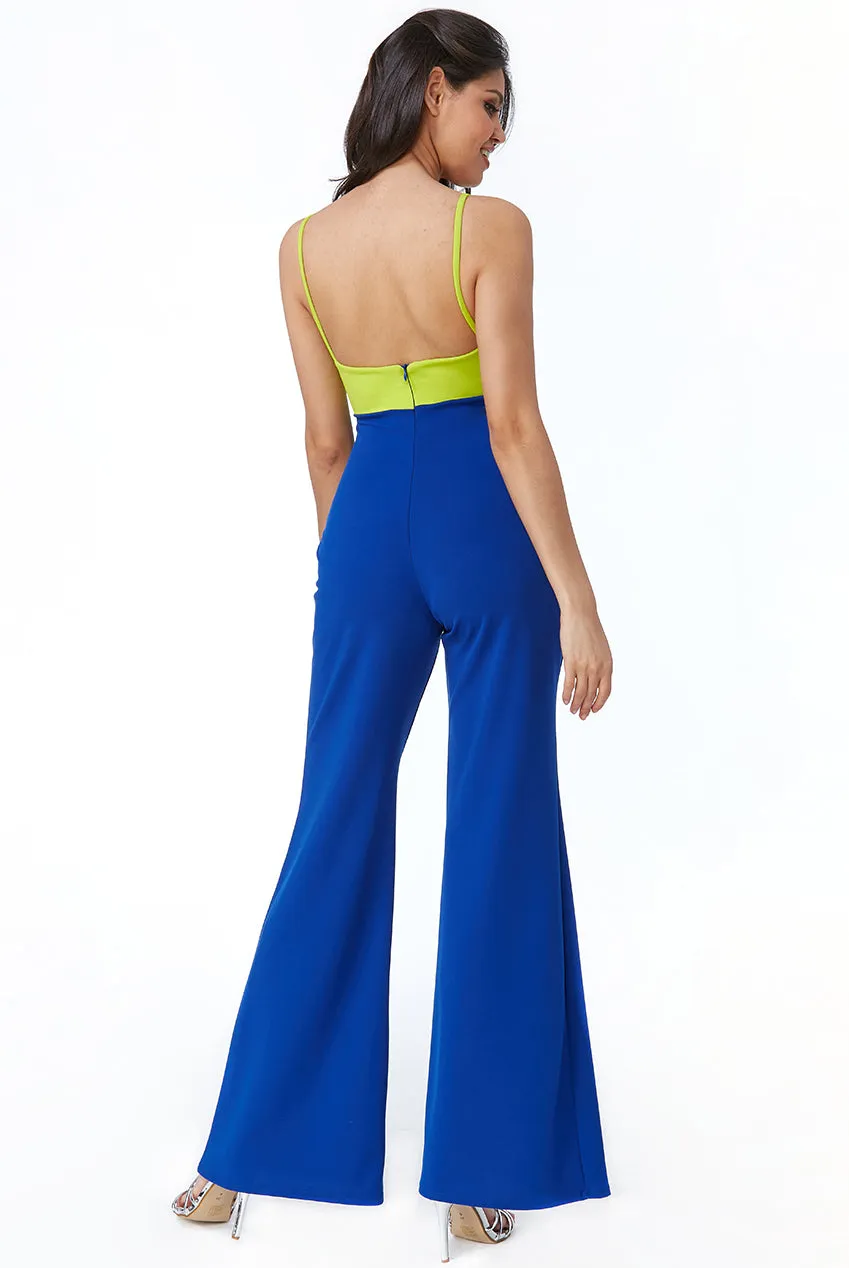 City Goddess Front Bow Tie Jumpsuit