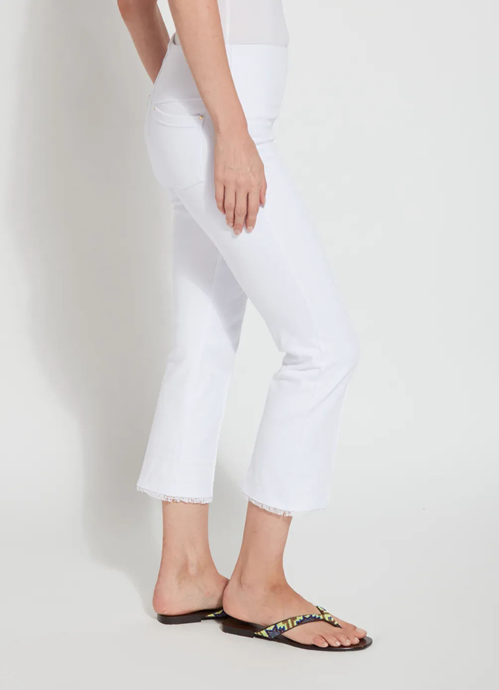 Daria Gradient Hem Denim - White