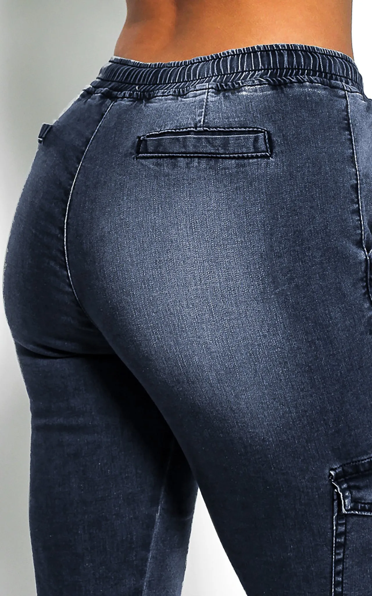 Dip It Low Cargo Jeans - Dark Blue