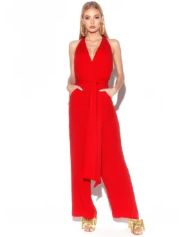 Disco Jumpsuit - Cherry