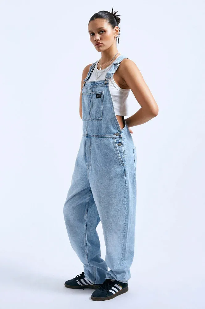 Dr Denim Lydia Stream Light Worn Dungarees