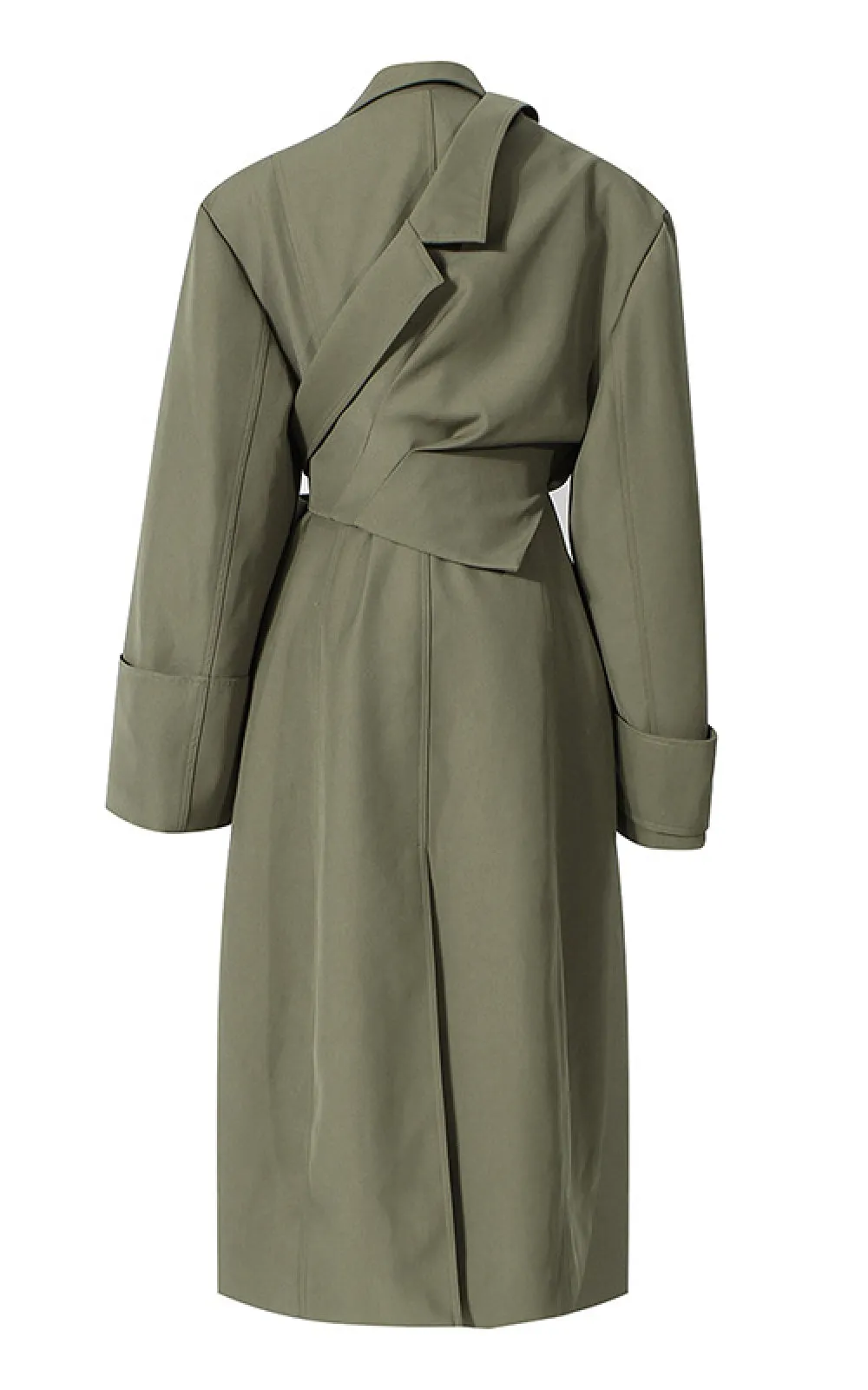 Dream Architect Button Front Two-Piece Trench Coat