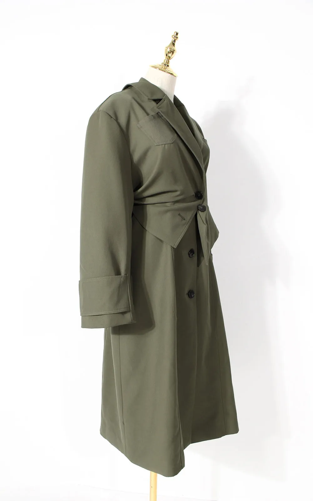 Dream Architect Button Front Two-Piece Trench Coat