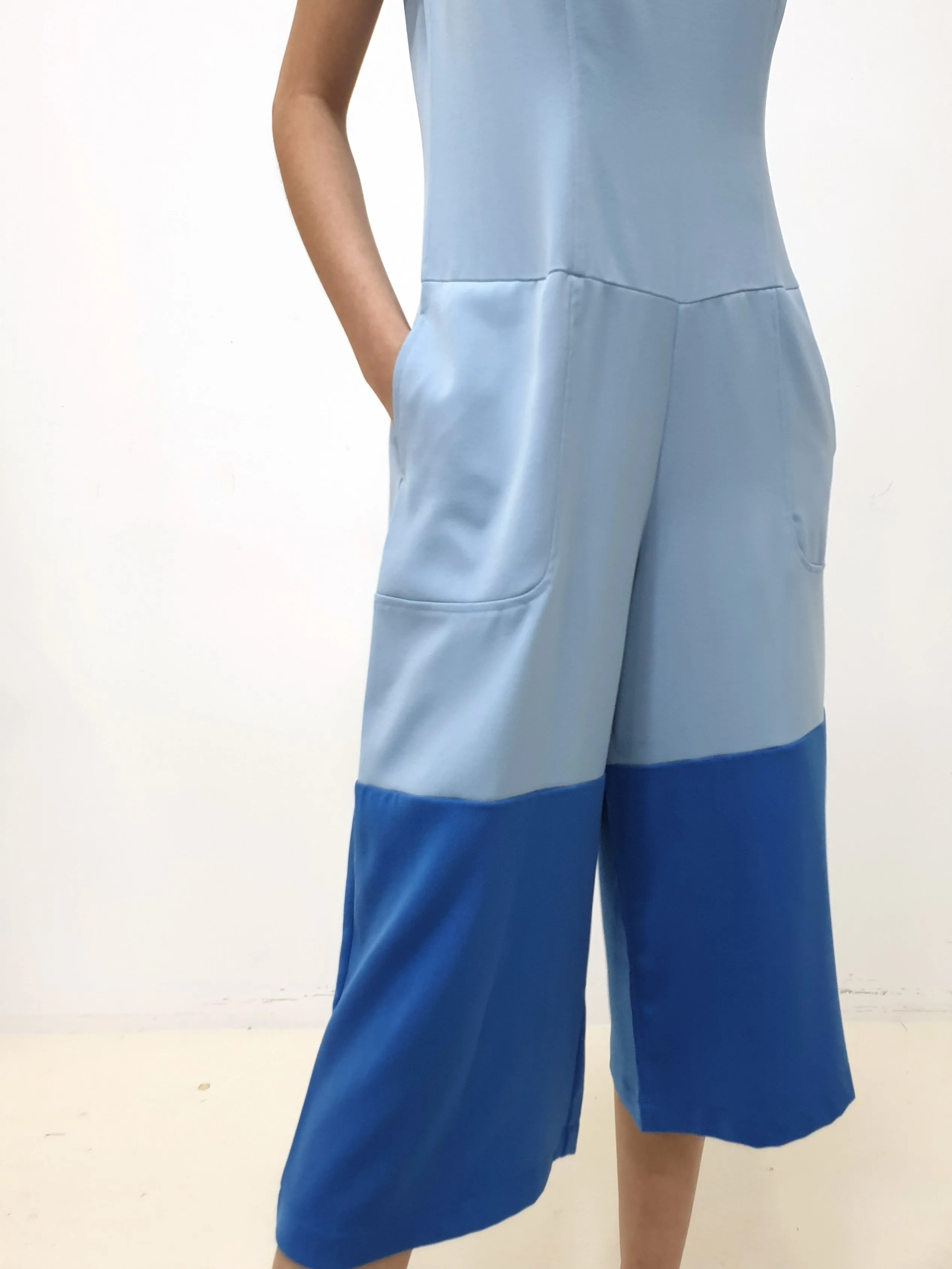 Duo Colour Jumpsuit - Blue