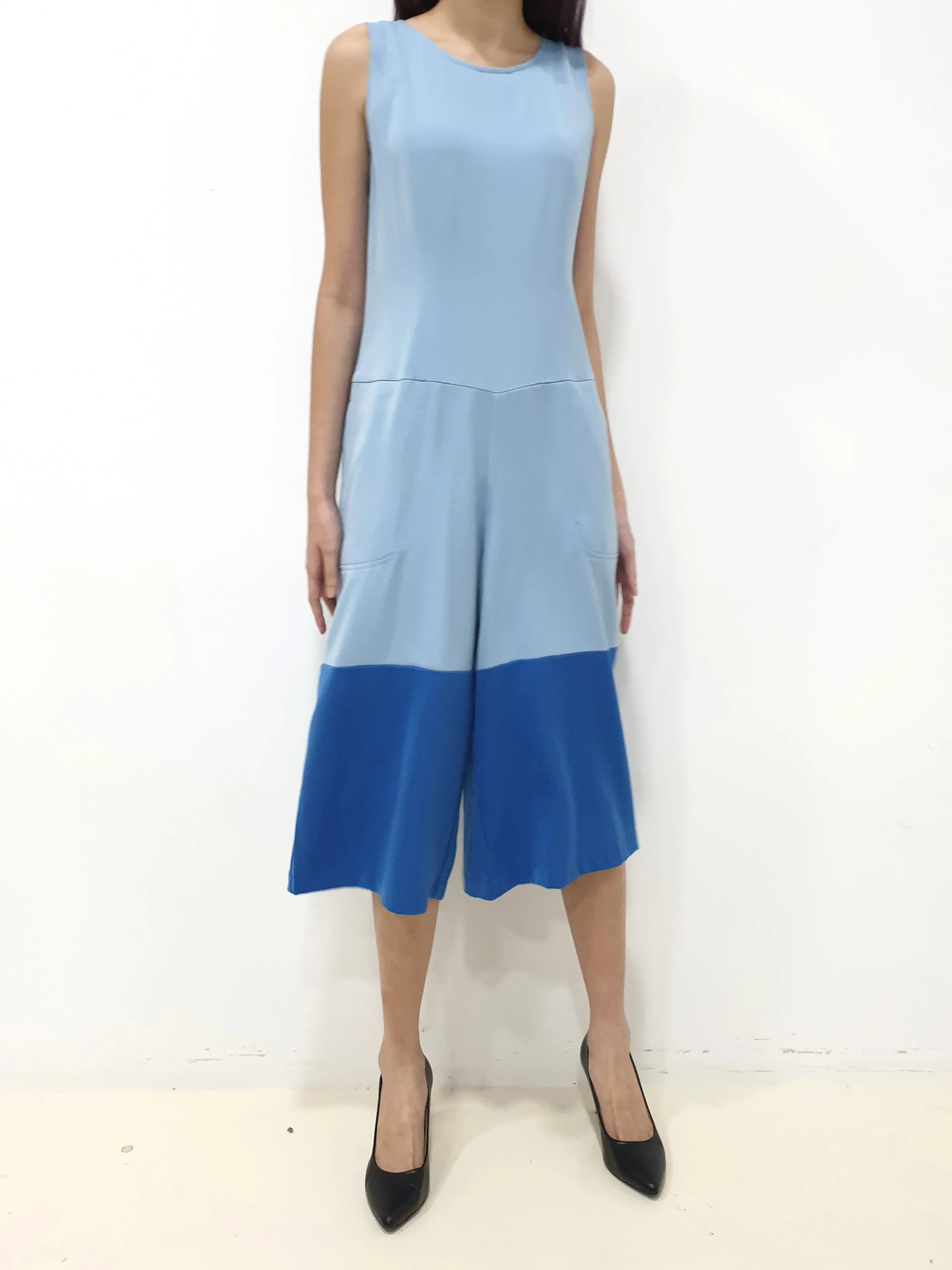 Duo Colour Jumpsuit - Blue