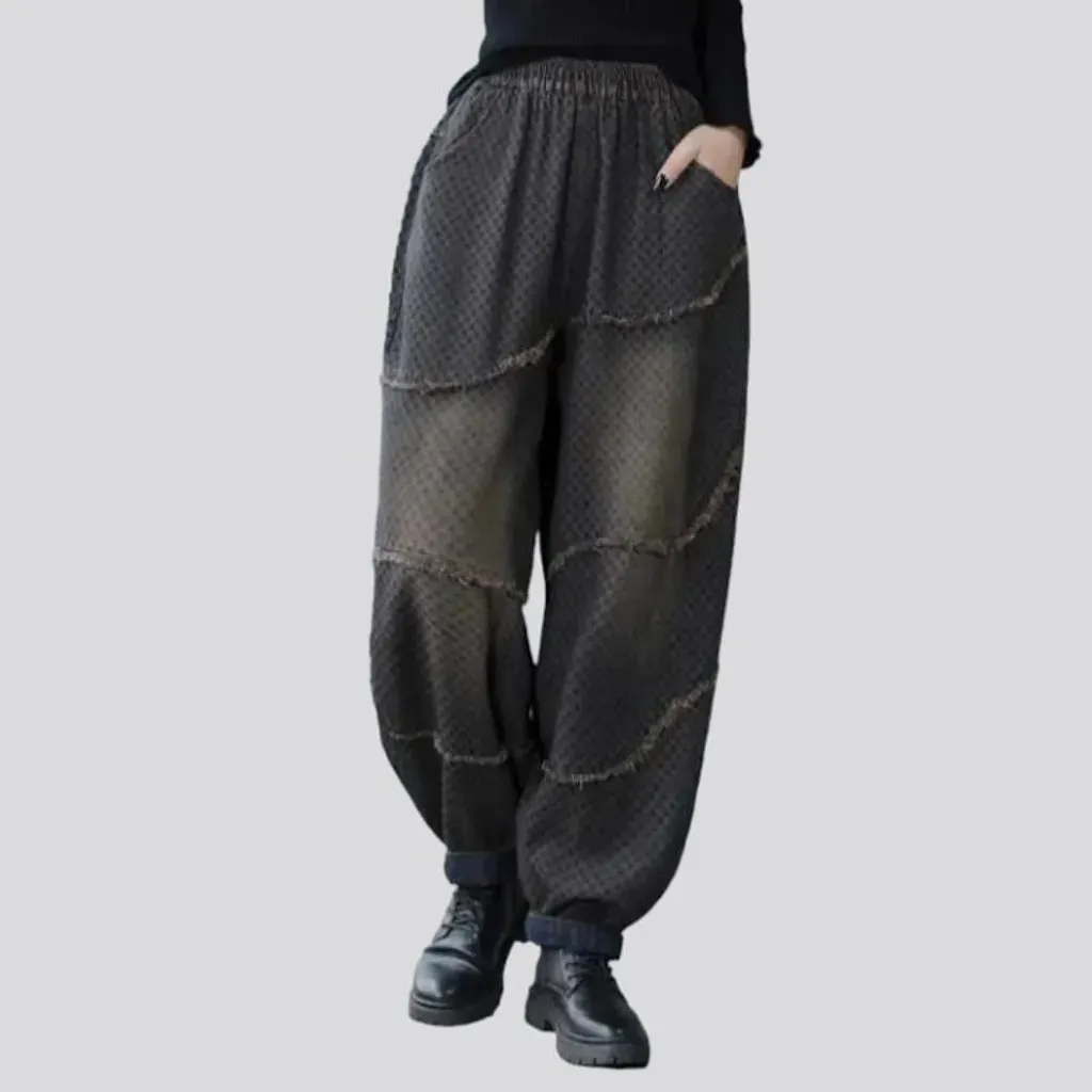 Fashion vintage denim pants for ladies