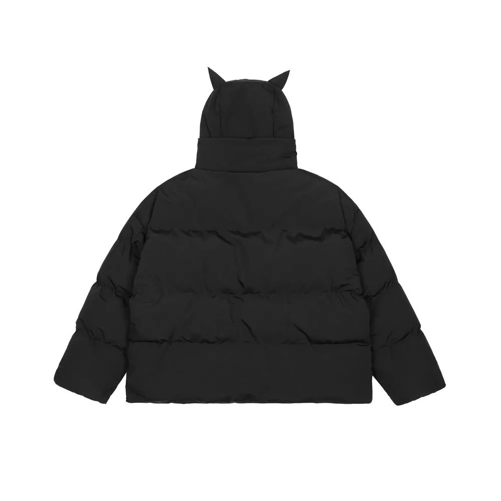 Feline Noir Puffer Jacket