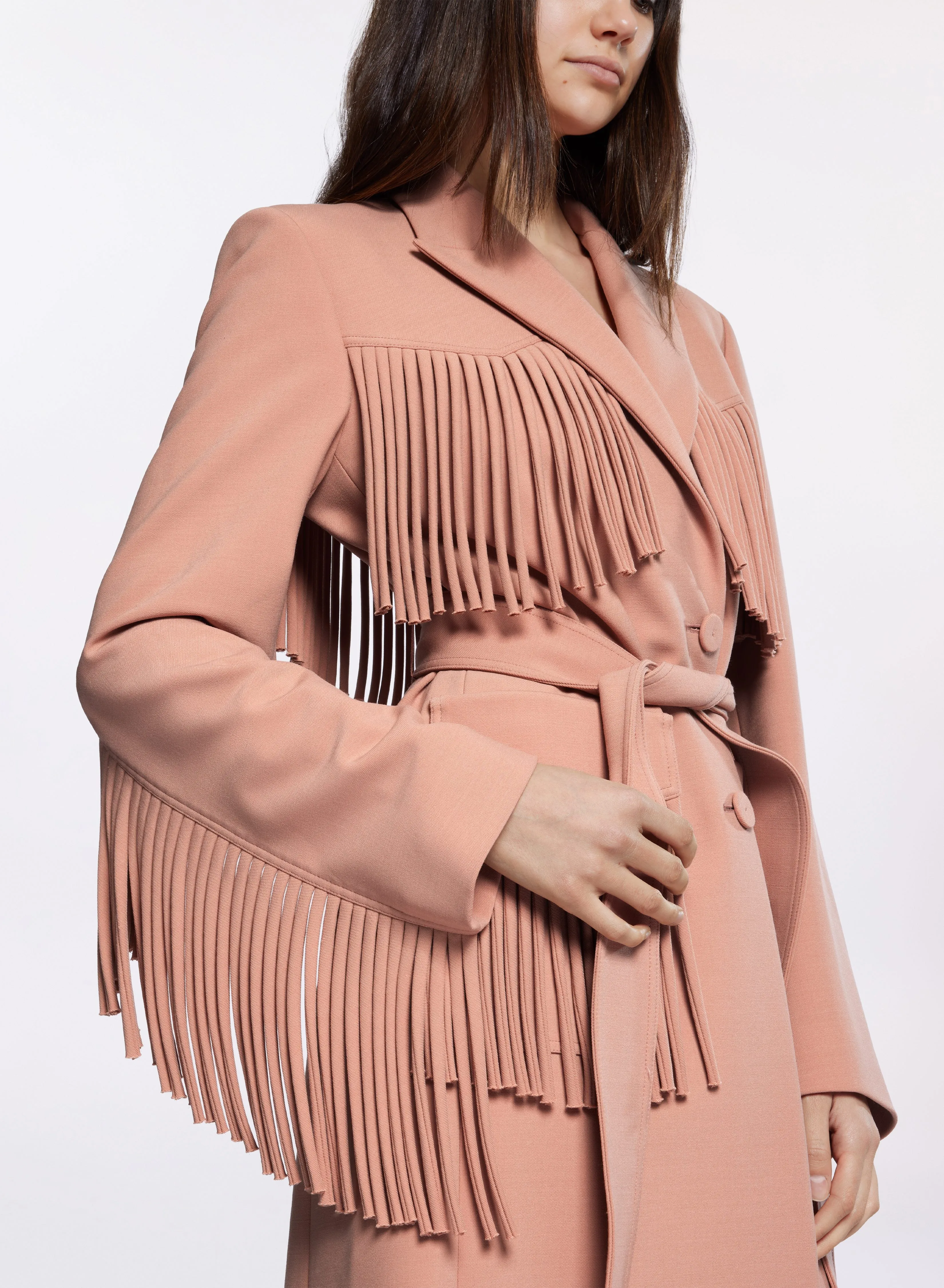 Fringed Cady Coat