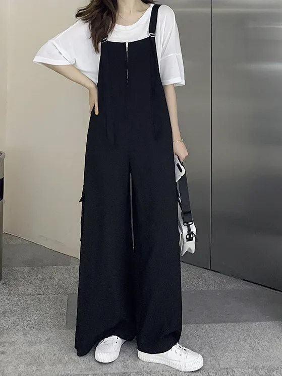 Front Zipper Jumpsuit