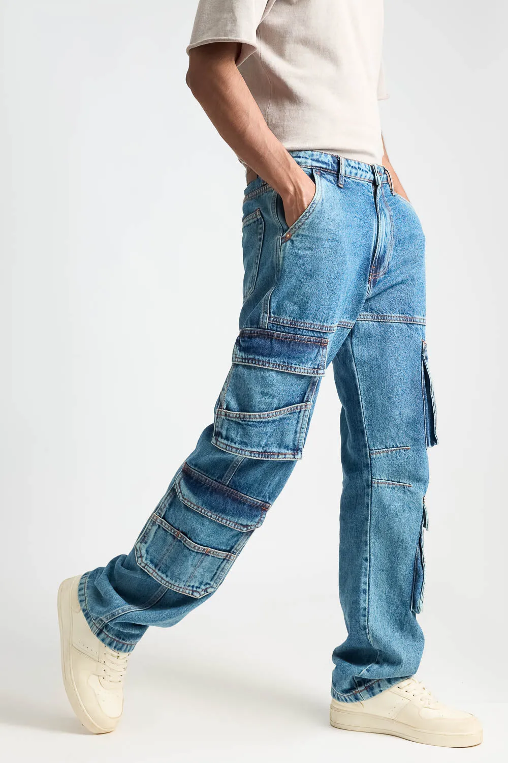 Functional Cargo Men's Jeans