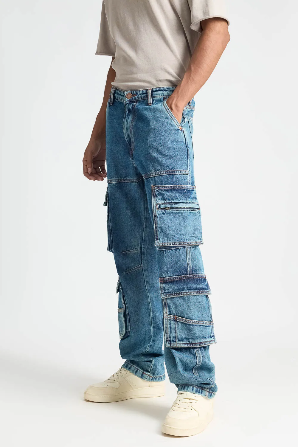 Functional Cargo Men's Jeans