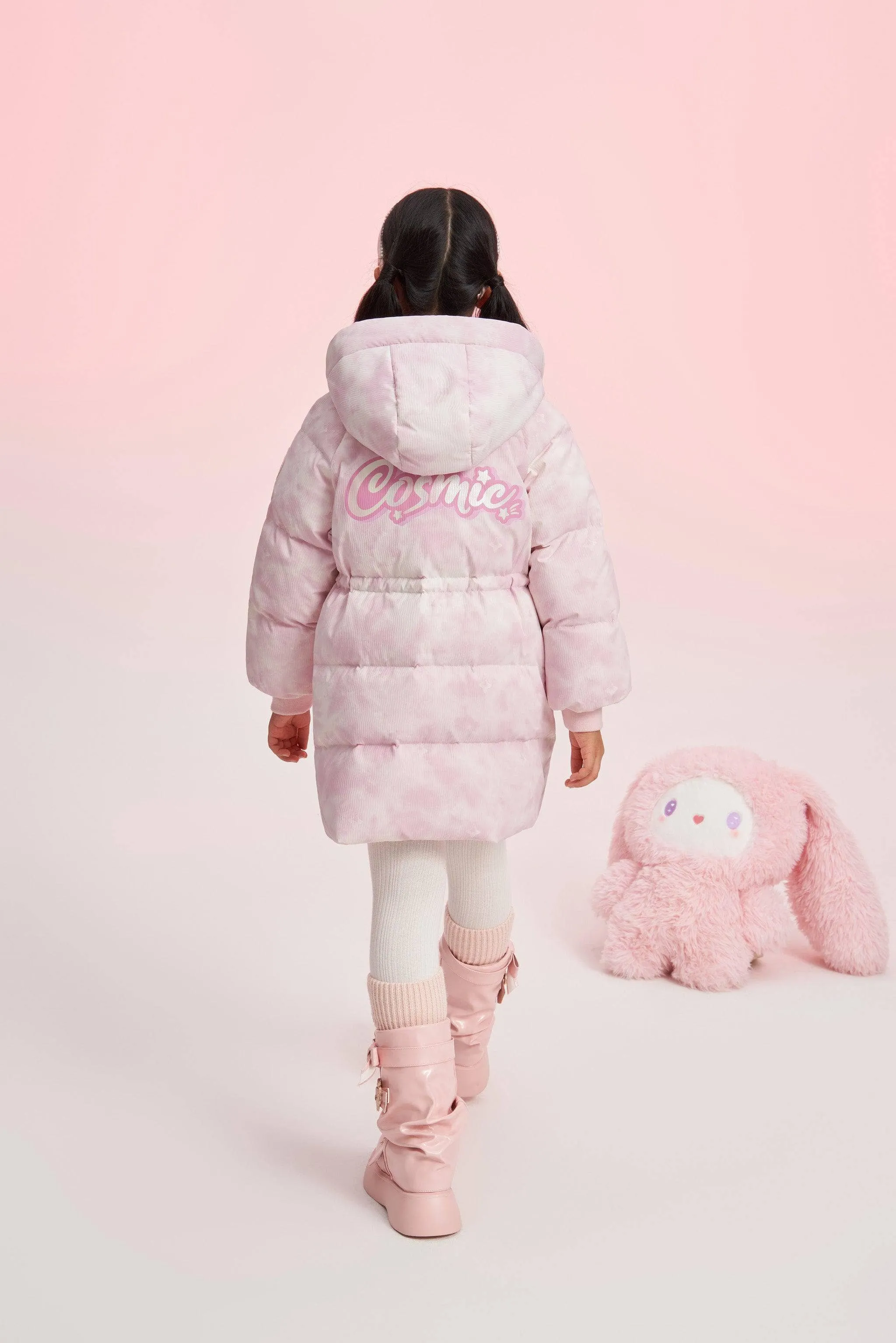 Girl's Floppy Bunny Down Coat