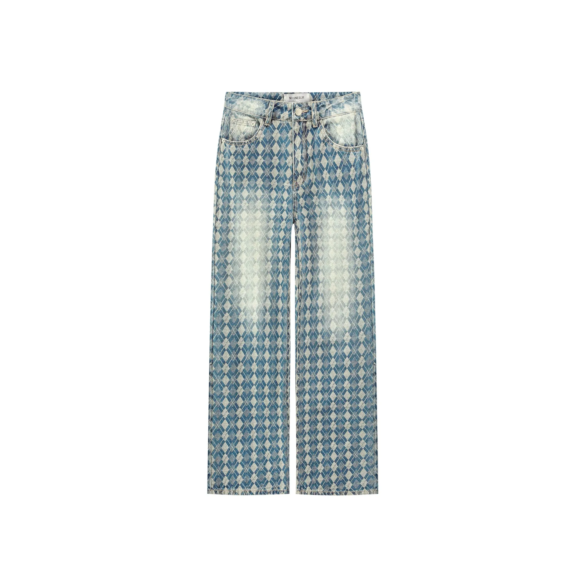 Gradient Argyle Jeans