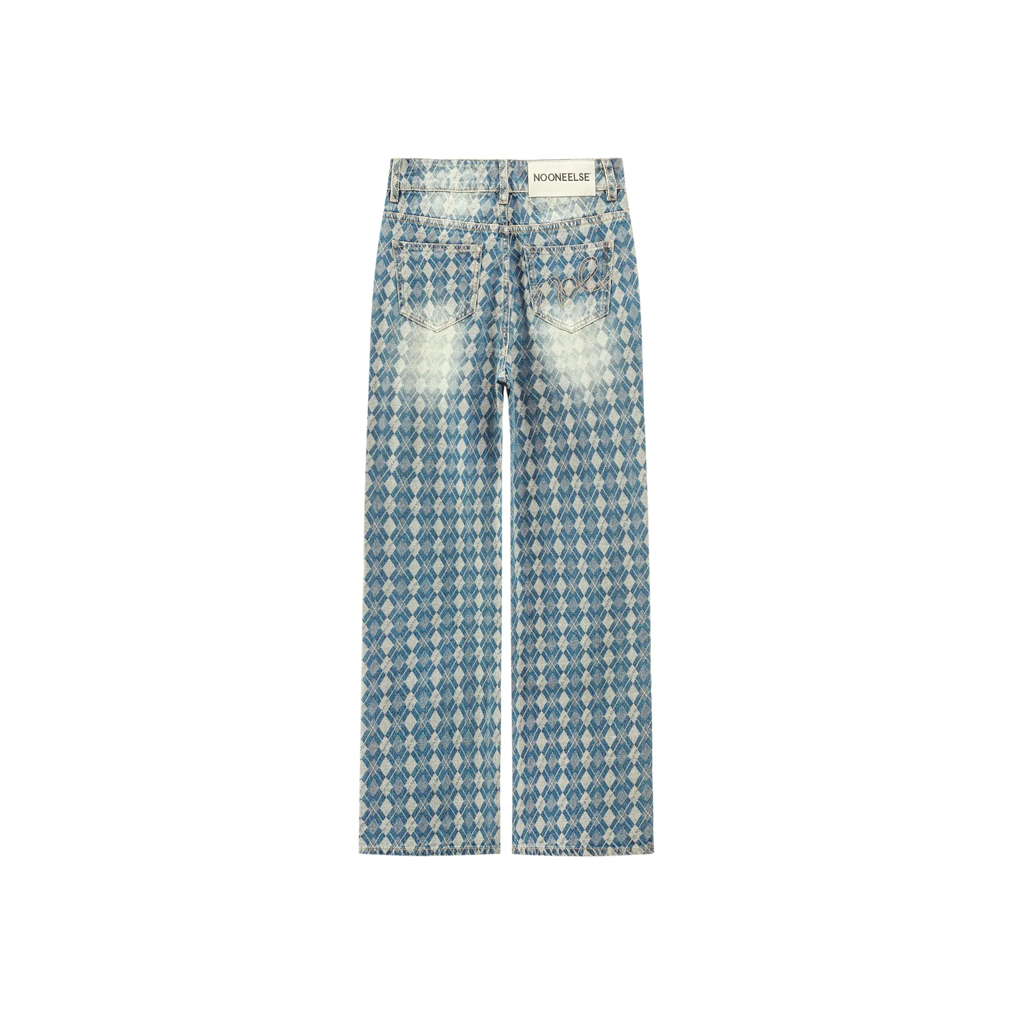 Gradient Argyle Jeans