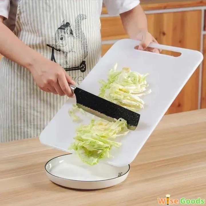 High Quality Solid Plastic Cutting Board - White