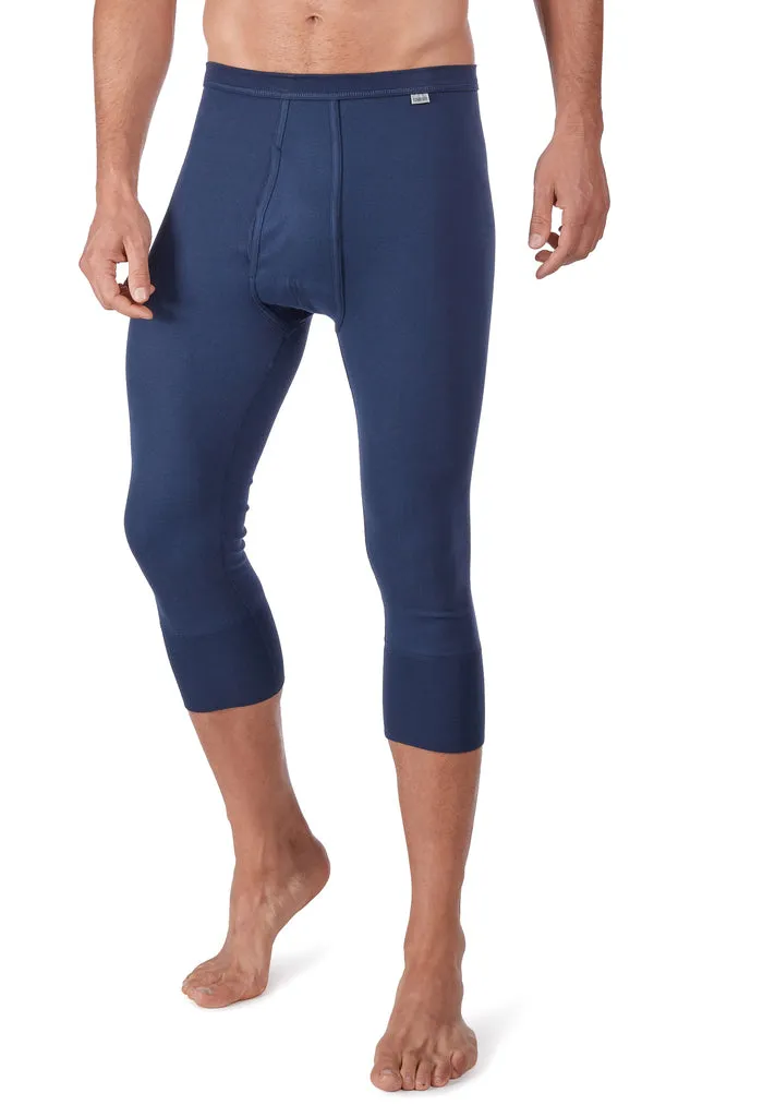 HUBER hautnah - Cotton Fine Rib - Pant 3/4 with fly