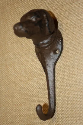 Labrador Retriever Coat Hooks, Rustic Cast Iron 5 1/2&quot; high, Volume Priced ~ H-07