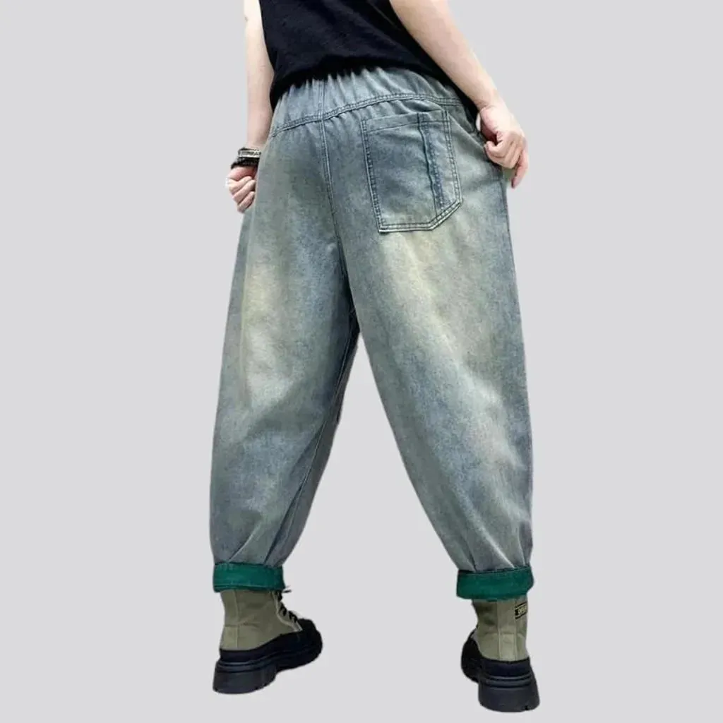 Light-wash vintage denim pants