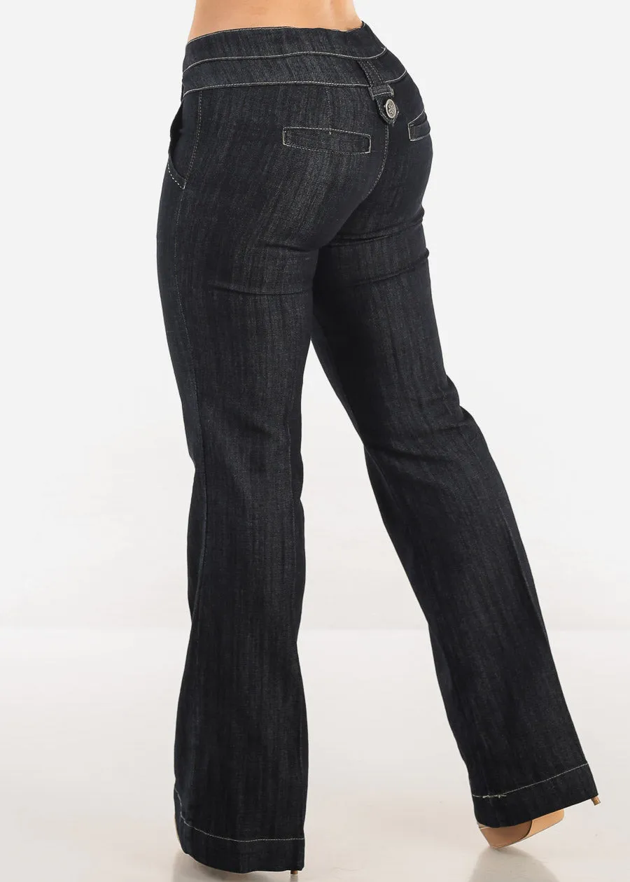 Low Rise Dark Wash Bootcut Jeans