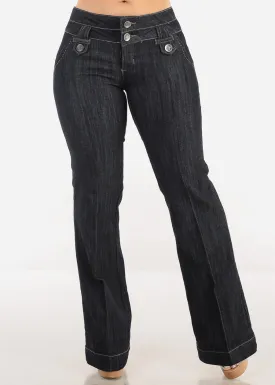 Low Rise Dark Wash Bootcut Jeans