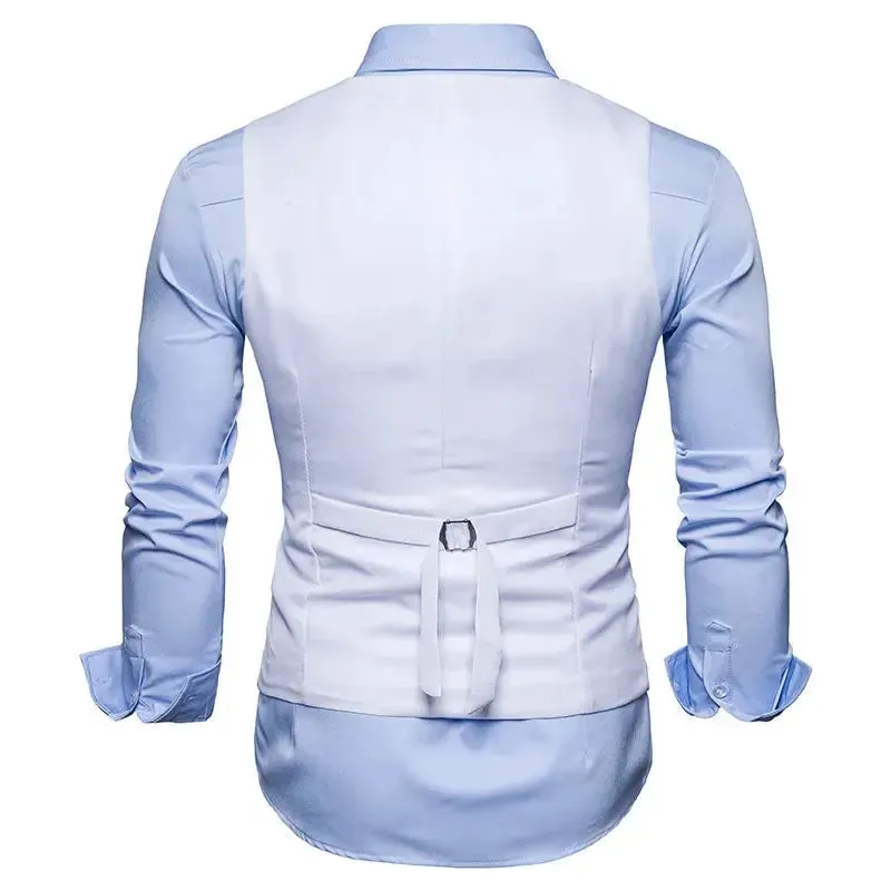 Men's Double-Breasted Vest - Gentleman Formal Casual Dress Coat - Path Of Praise