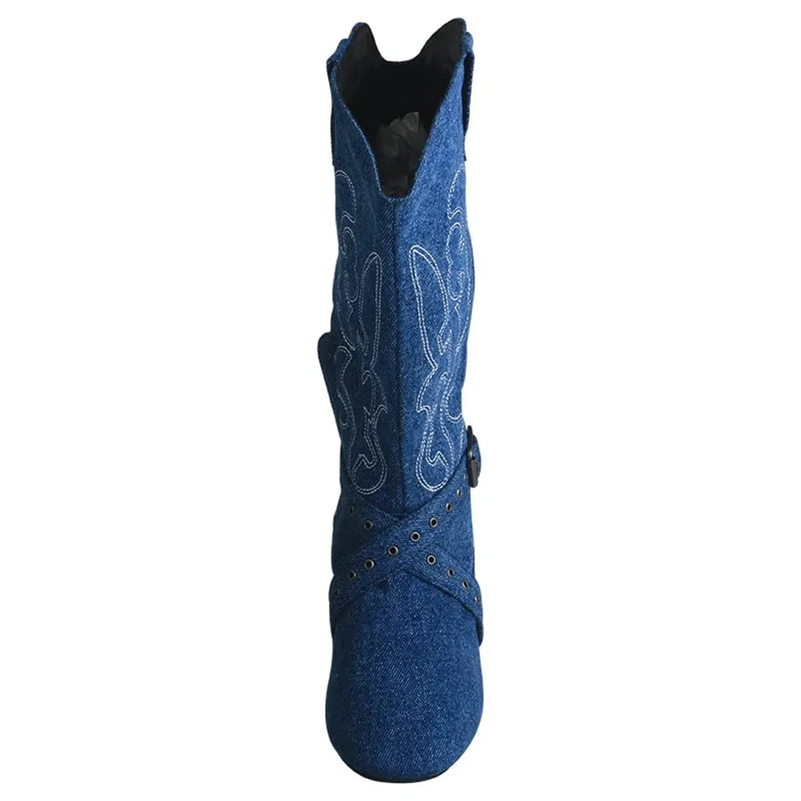 Merendy Warm-Up Latin Ladies' Embroidered Mid-Calf Cowboy Boots