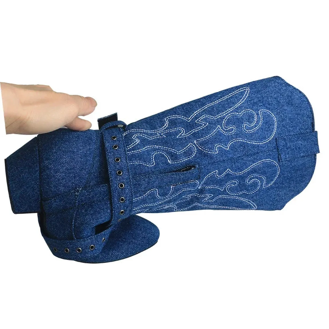 Merendy Warm-Up Latin Ladies' Embroidered Mid-Calf Cowboy Boots