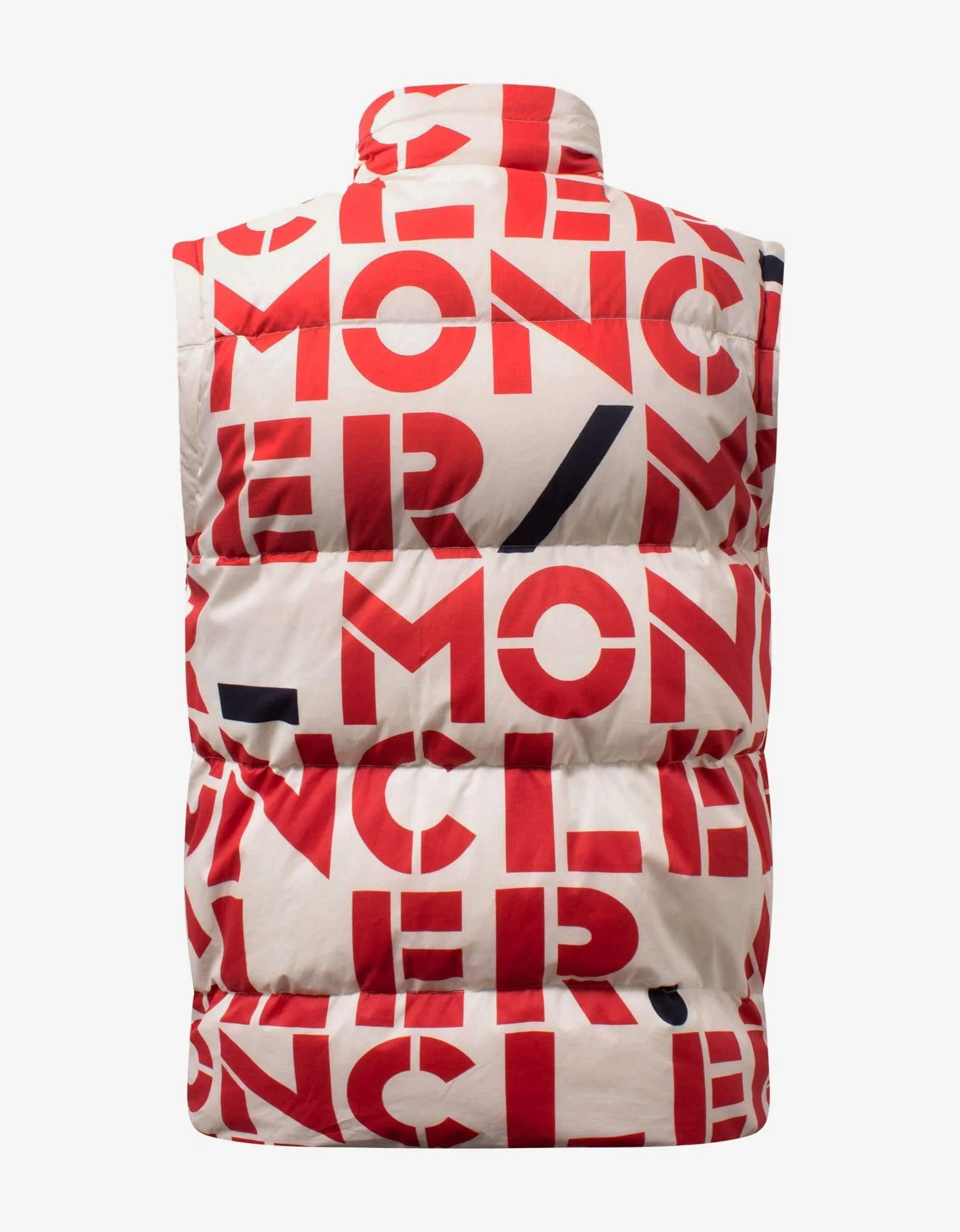 Moncler Jehan All-Over Logo Print Nylon Down Jacket