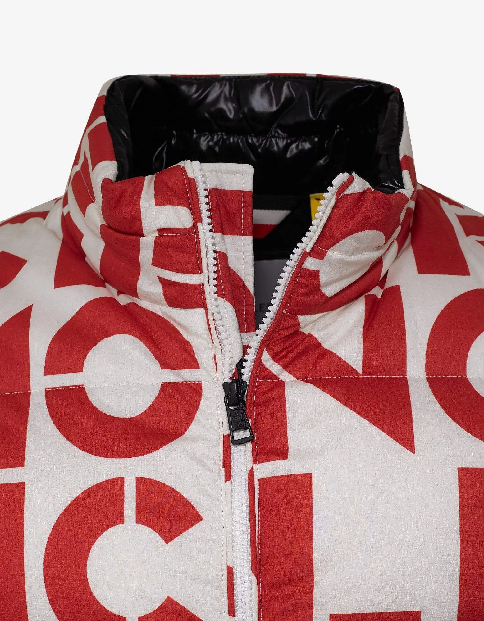 Moncler Jehan All-Over Logo Print Nylon Down Jacket