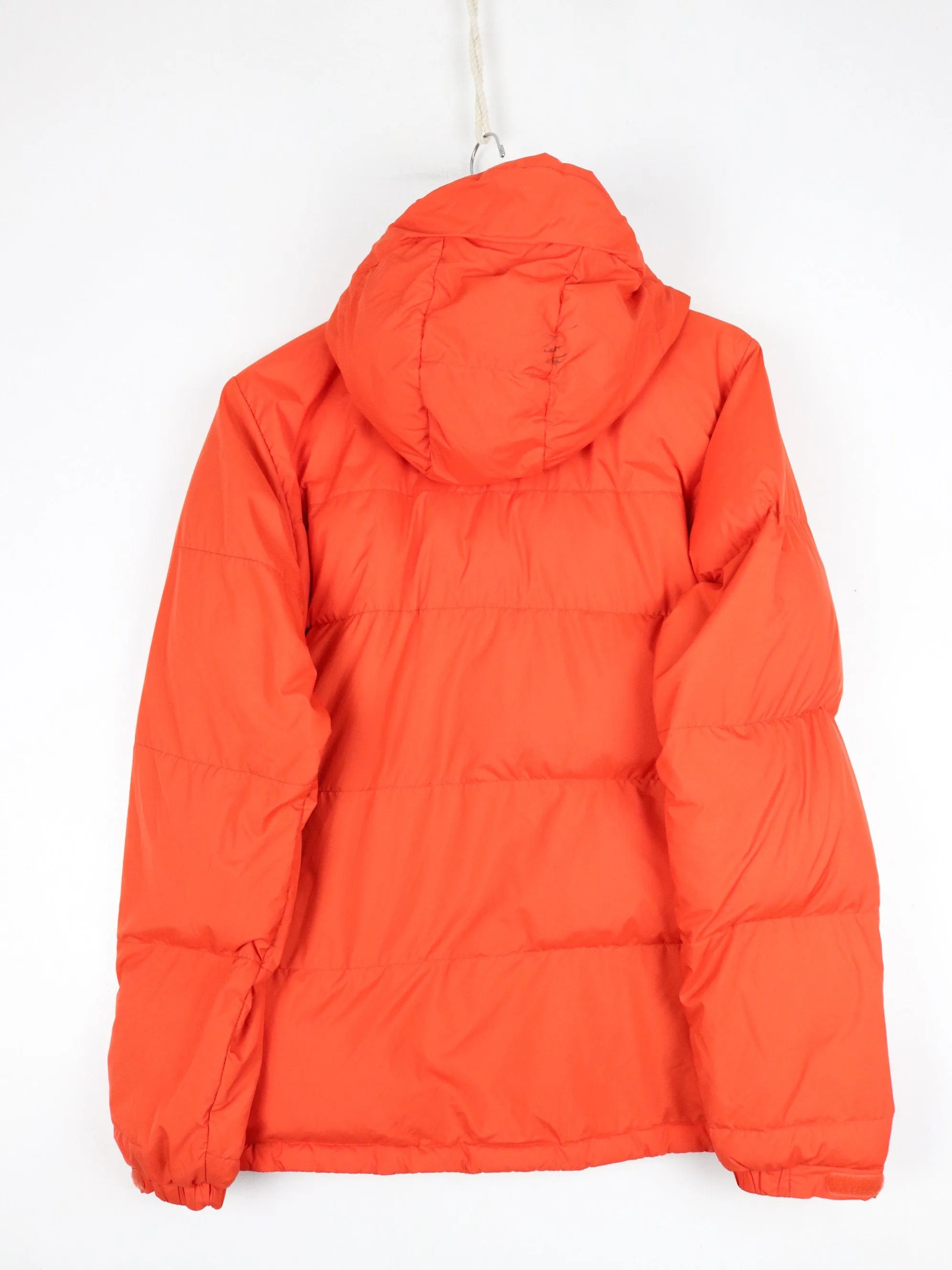 Mountain Equipment Co-Op Jacket Youth Large Orange Hooded Down Coat Outdoors