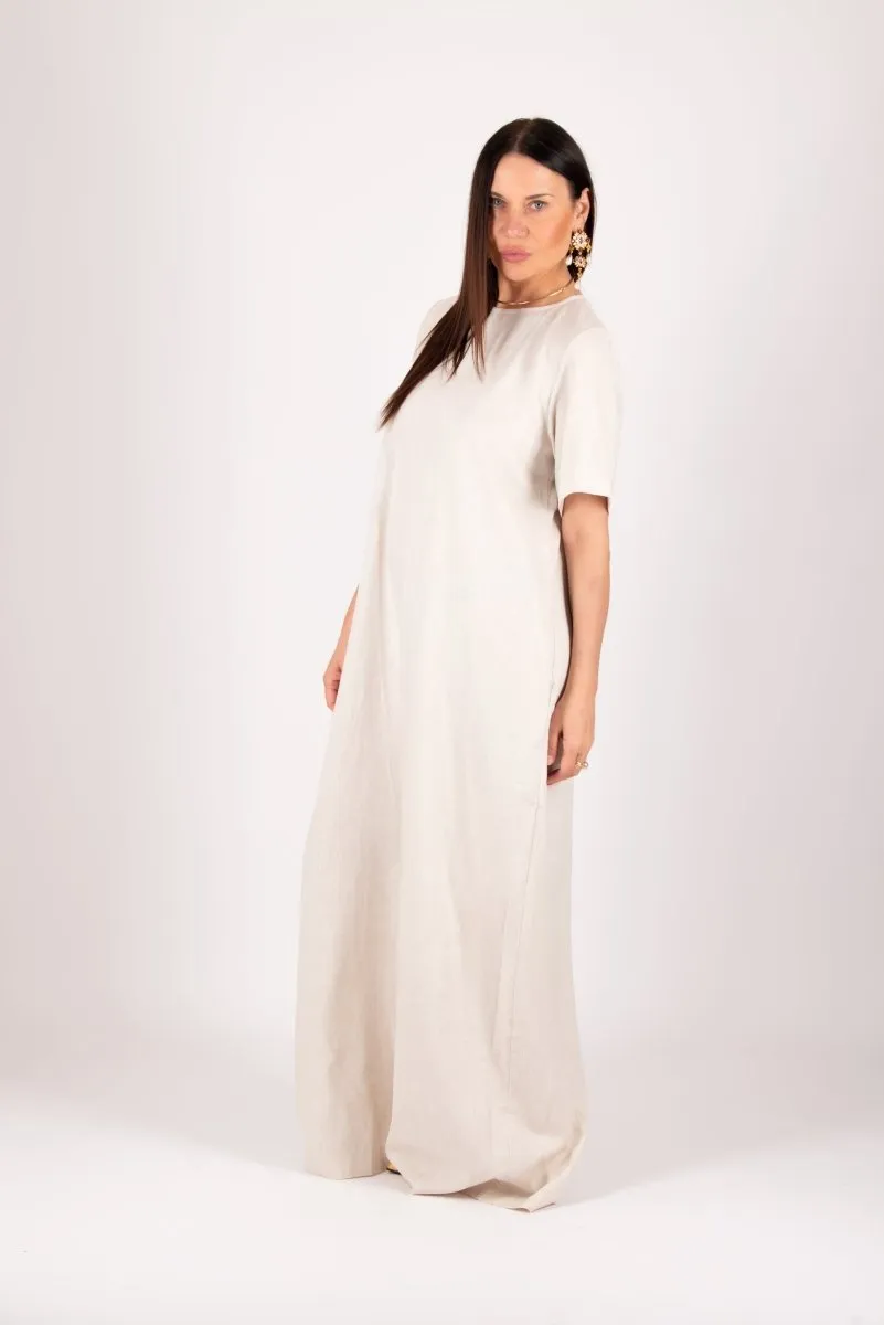 Natural Linen Jumpsuit VALENTIN