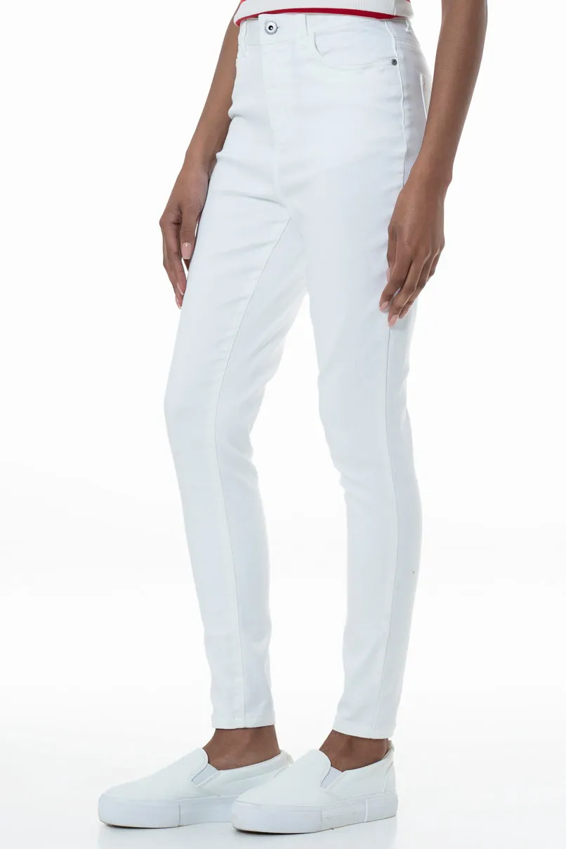 Rf09 Hi-Waisted Skinny Jeans _ 151115 _ White