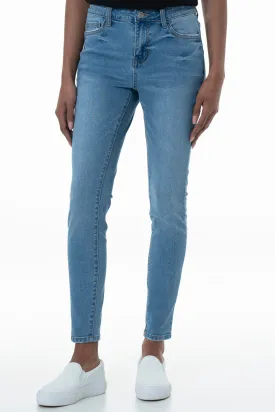 Rf12 Mid Rise Skinny Jeans _ 155033 _ Mid Wash